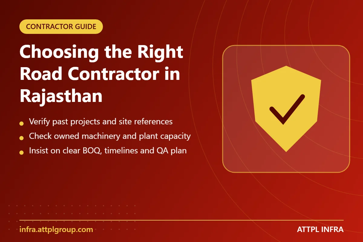 Checklist for choosing a road construction contractor - key points